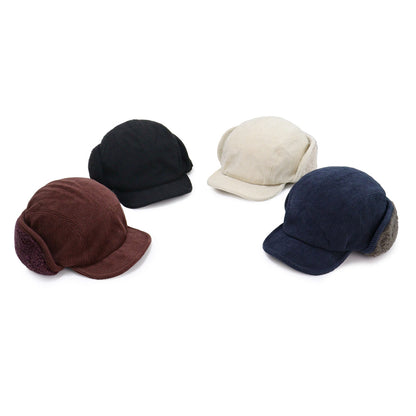 Corduroy Ear Protection Winter Hat