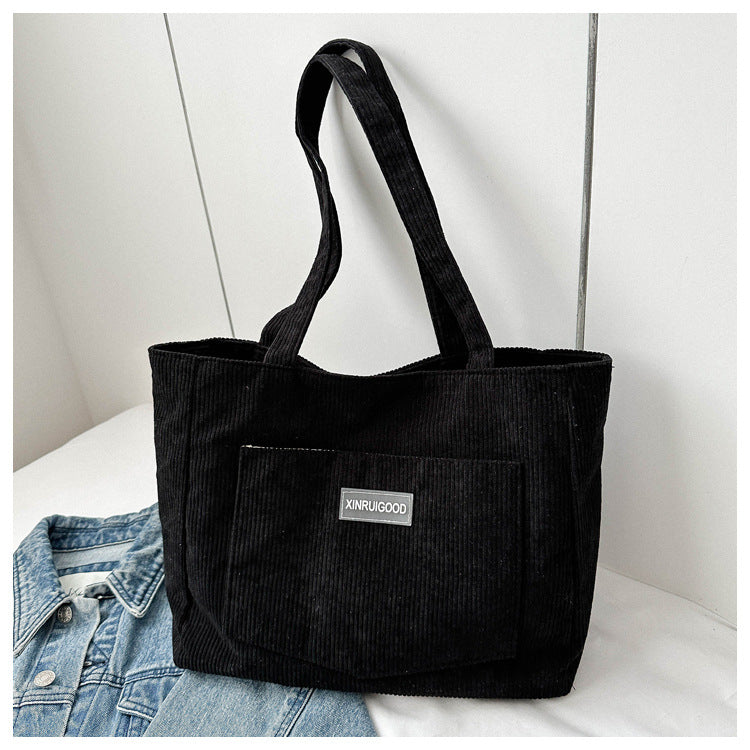 Corduroy Messenger Bag for Women