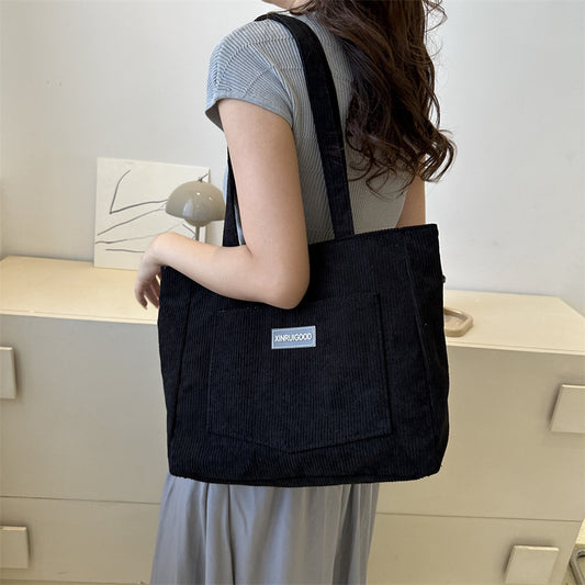 Corduroy Messenger Bag for Women
