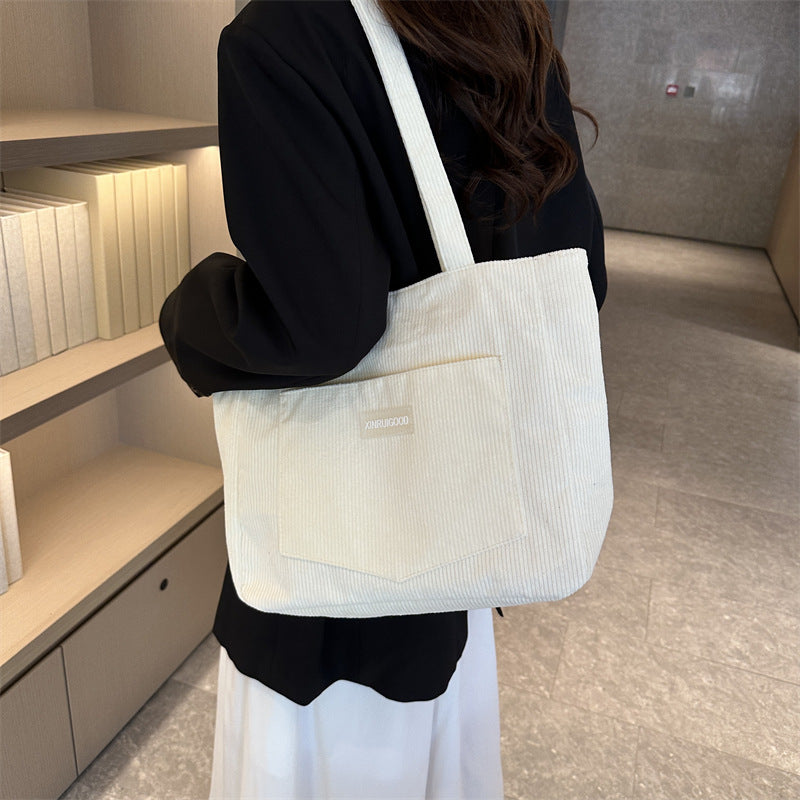 Corduroy Messenger Bag for Women