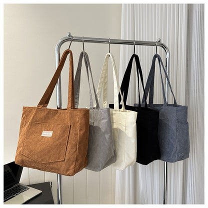 Corduroy Messenger Bag for Women