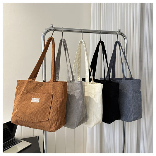 Corduroy Messenger Bag for Women