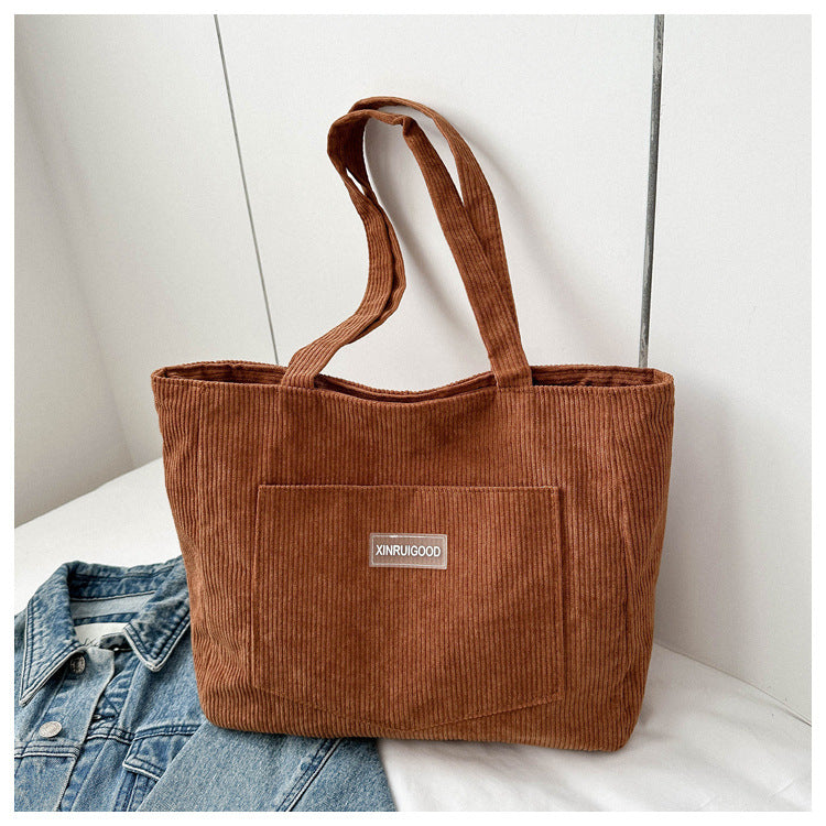 Corduroy Messenger Bag for Women