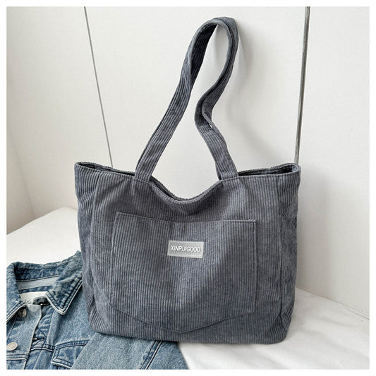 Corduroy Messenger Bag for Women