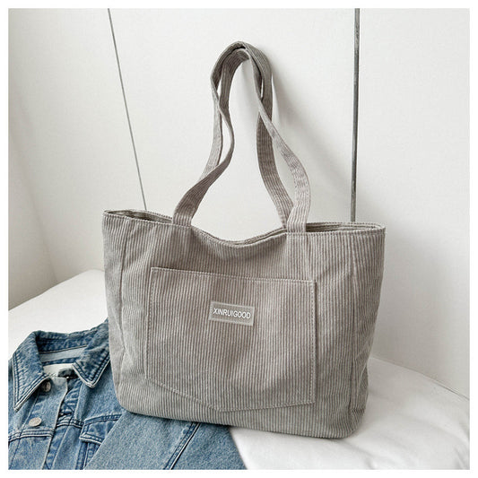 Corduroy Messenger Bag for Women