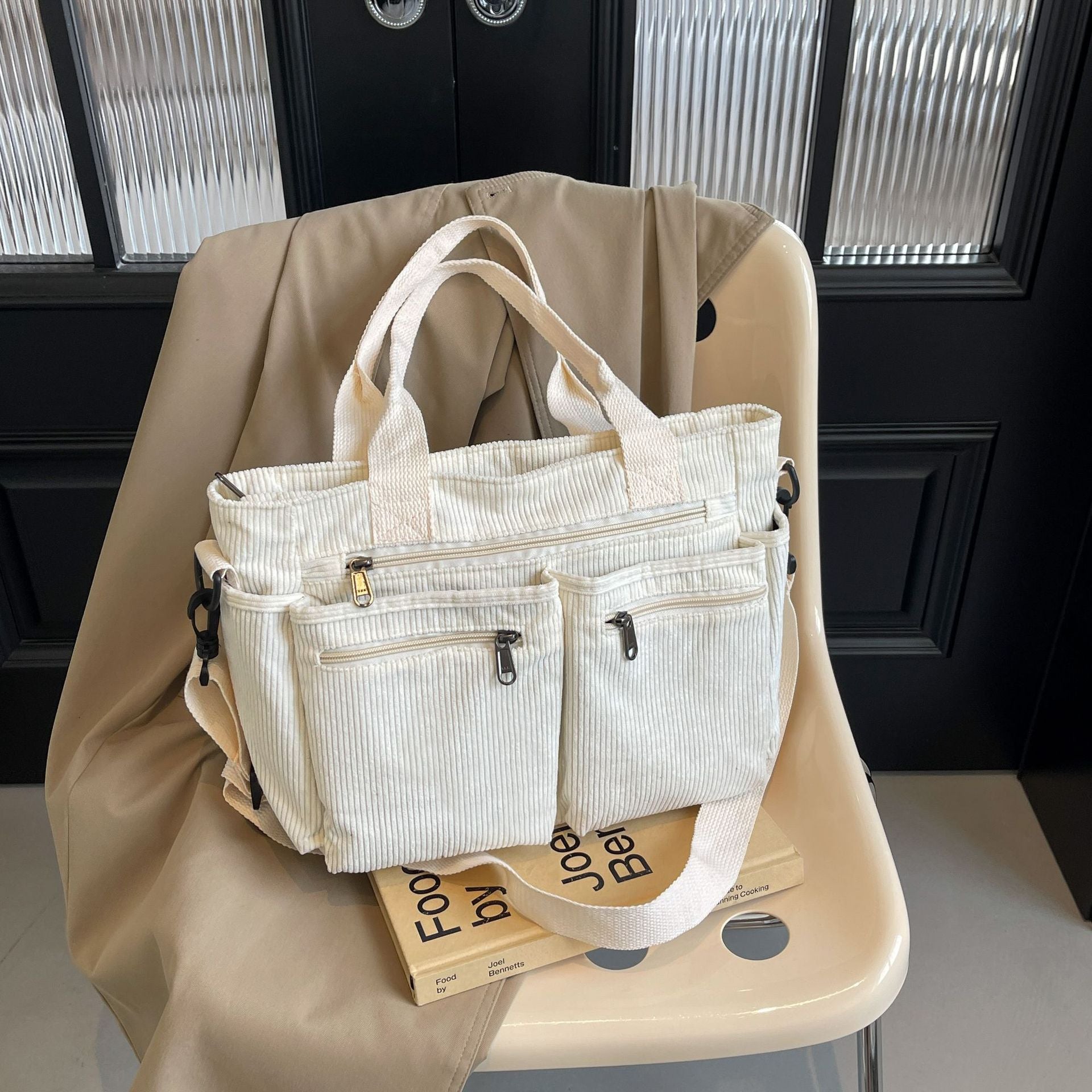 Corduroy Multi-compartment Bag