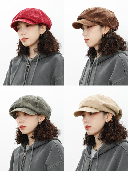 Corduroy Newsboy Hat