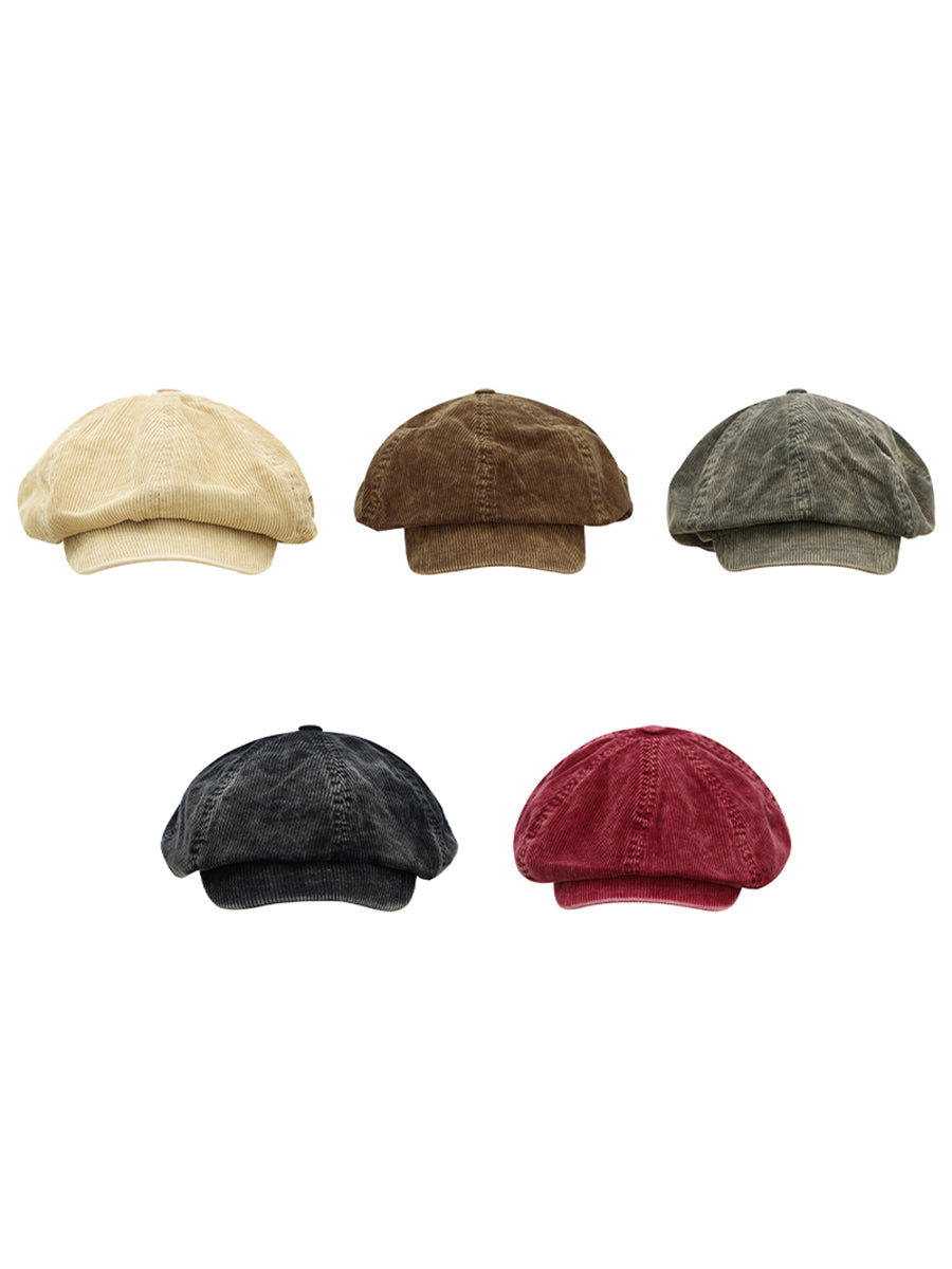Corduroy Newsboy Hat