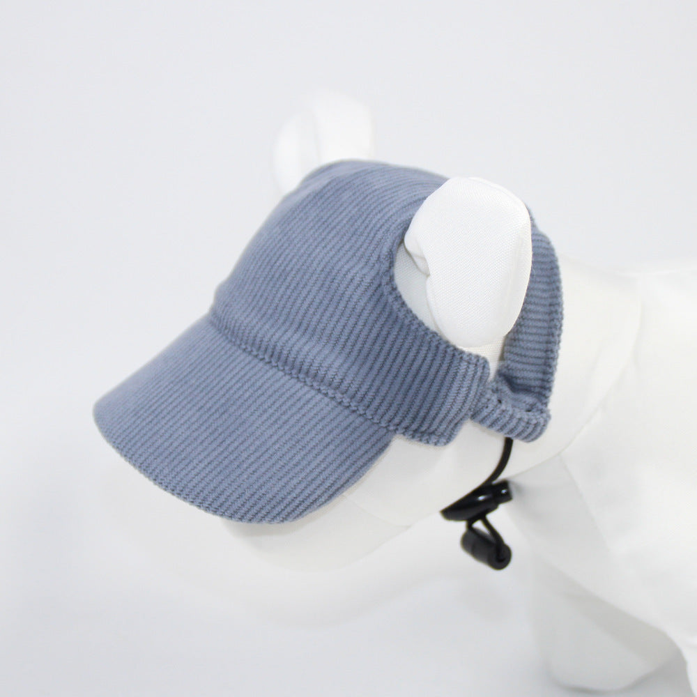 Corduroy pet sun hat