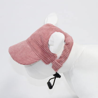 Corduroy pet sun hat