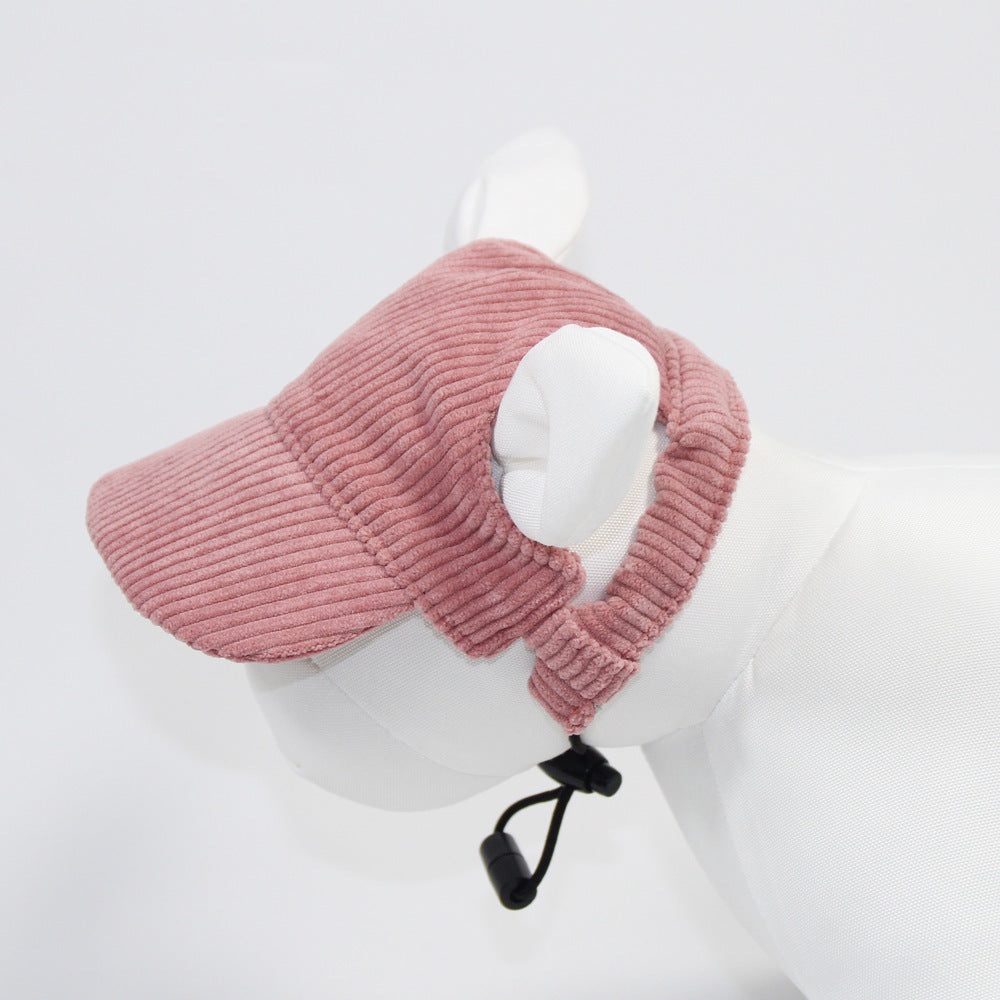 Corduroy pet sun hat