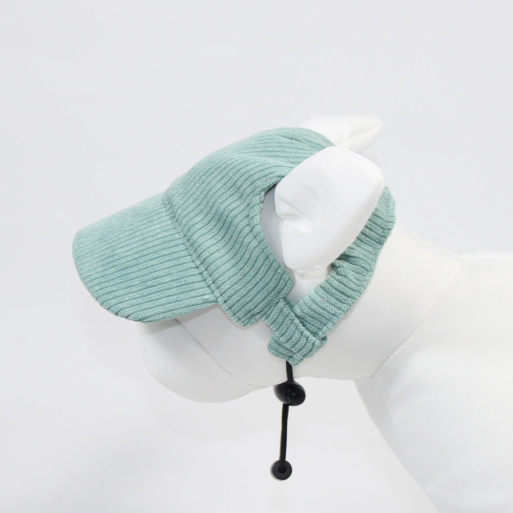 Corduroy pet sun hat