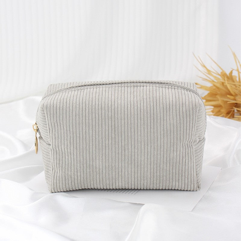 Corduroy portable storage bag
