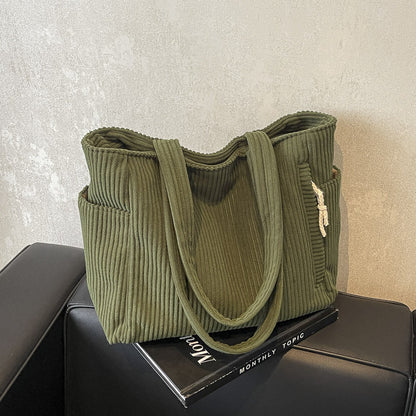 Corduroy Shoulder Bag