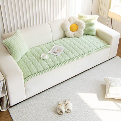 Corduroy Sofa Cushion Plush Non-Slip Simple Modern Cushion