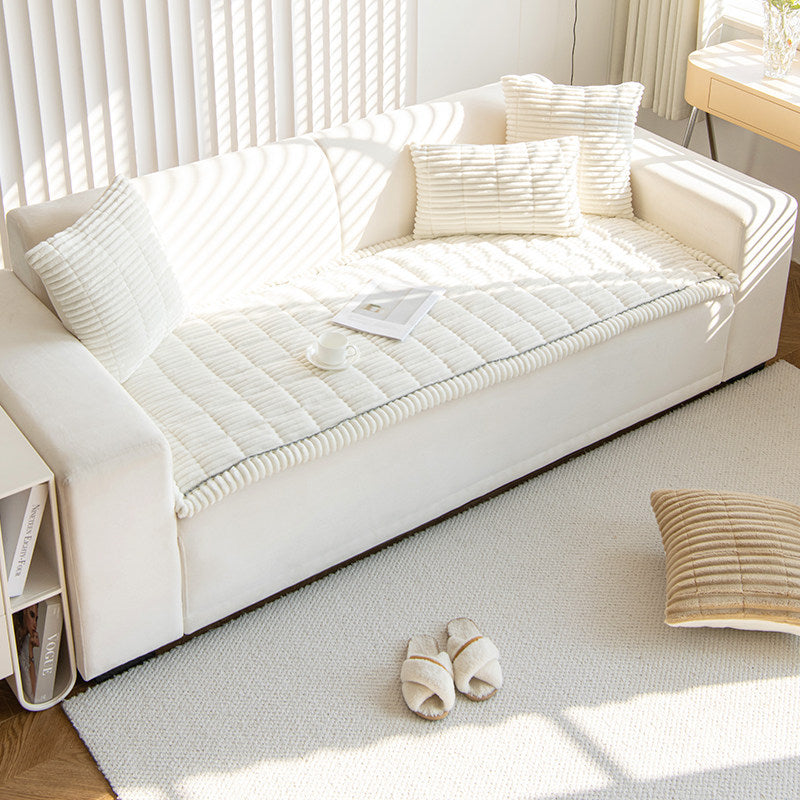 Corduroy Sofa Cushion Plush Non-Slip Simple Modern Cushion