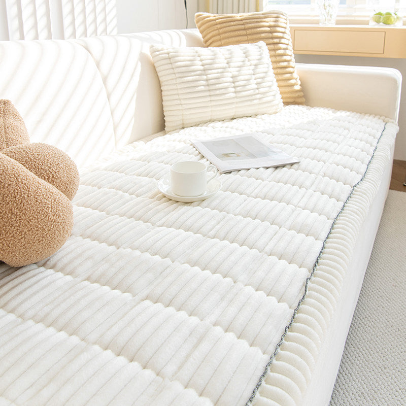 Corduroy Sofa Cushion Plush Non-Slip Simple Modern Cushion