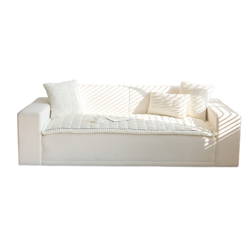 Corduroy Sofa Cushion Plush Non-Slip Simple Modern Cushion