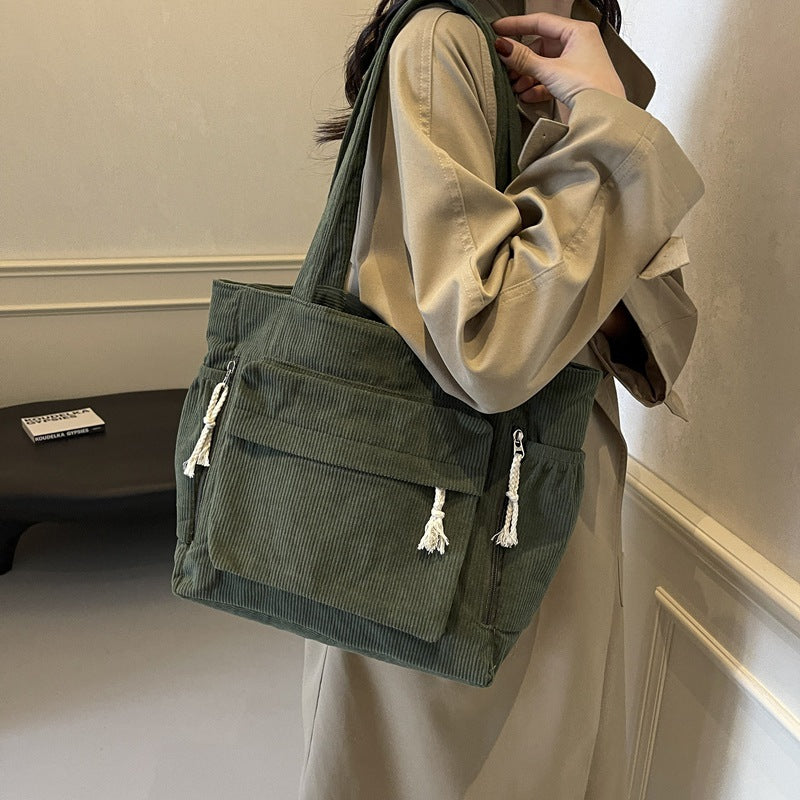 Corduroy Tote Bag