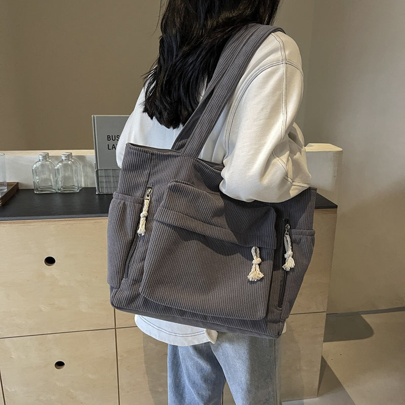 Corduroy Tote Bag
