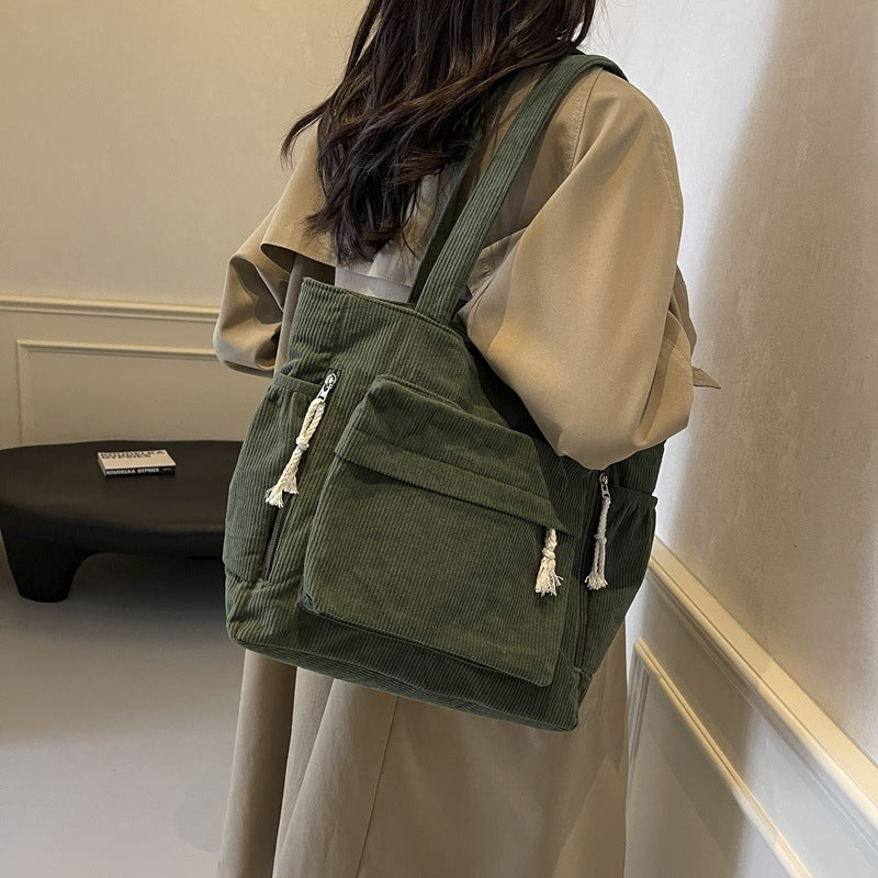 Corduroy Tote Bag