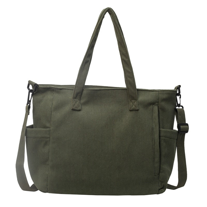corduroy tote bag