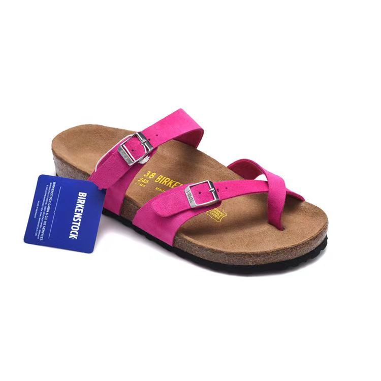 Cork and genuine leather beach sandals