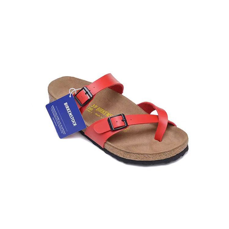 Cork and genuine leather beach sandals