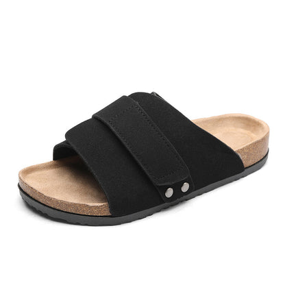 Cork Sole Slide Sandals