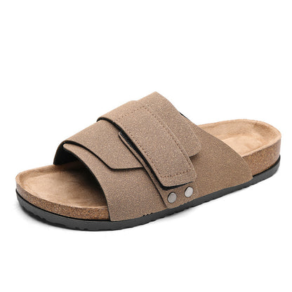 Cork Sole Slide Sandals