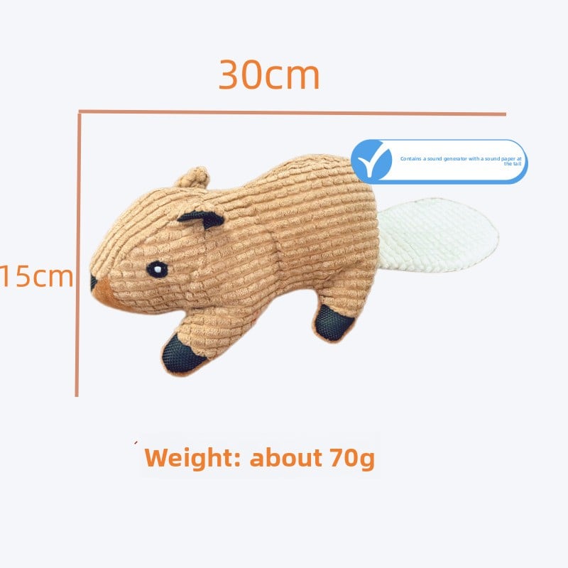 Corn Fleece Plush Pet Toy – Squeaky Chew for Dogs & Cats