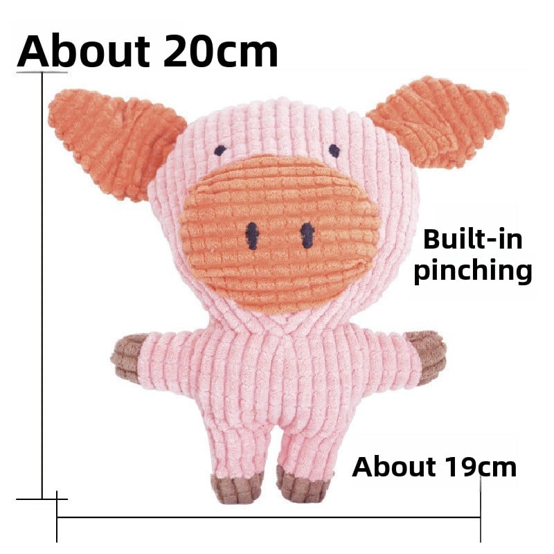 Corn Fleece Plush Pet Toy – Squeaky Chew for Dogs & Cats