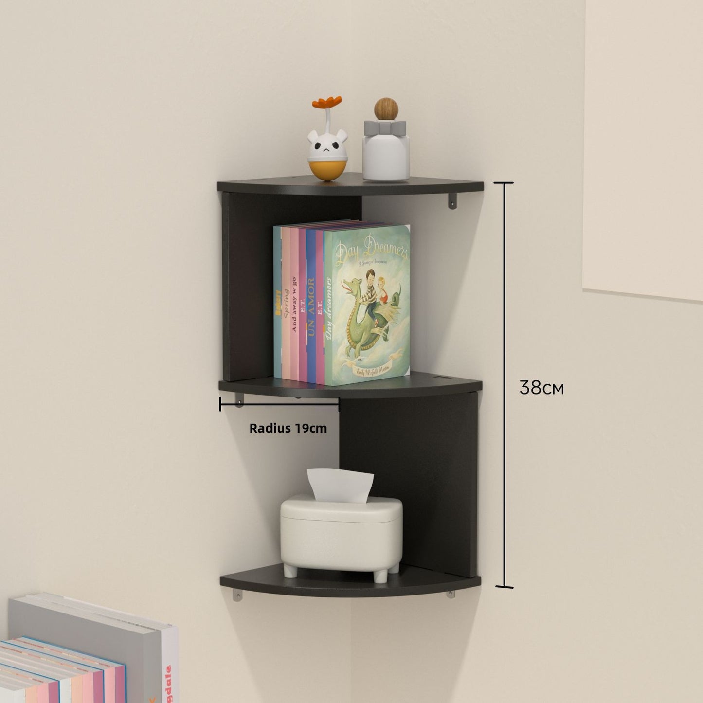 Corner Wall Mounted Storage Shelf