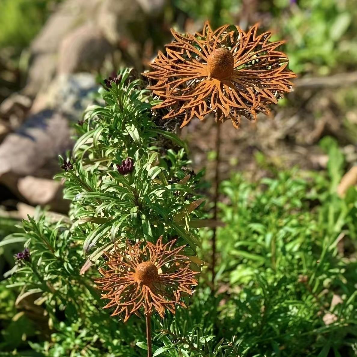 Cornflower Metal Ground Plug Garden Decoration