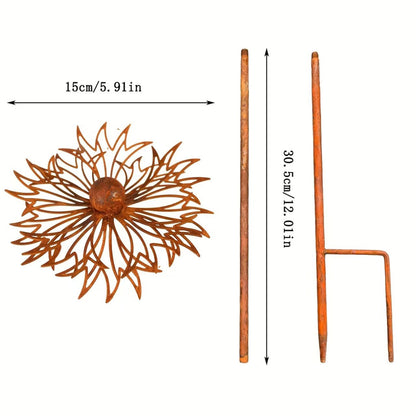 Cornflower Metal Ground Plug Garden Decoration