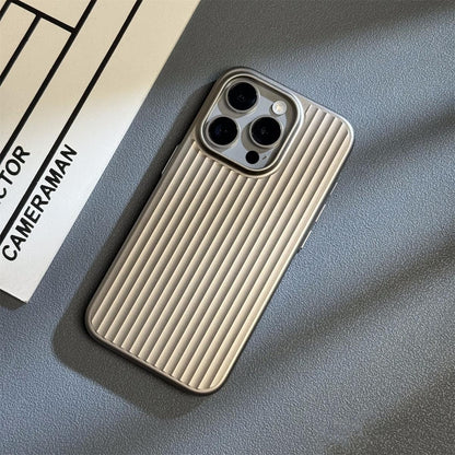 Corrugated Metal Button Hard Phone Case