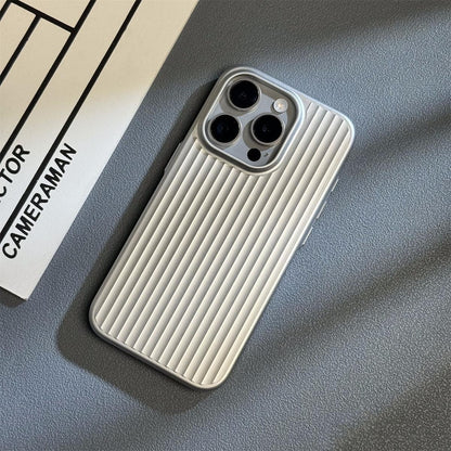 Corrugated Metal Button Hard Phone Case