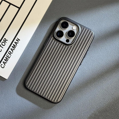 Corrugated Metal Button Hard Phone Case