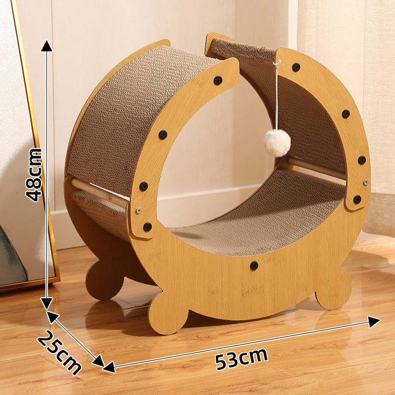Corrugated Paper Cat Scratch Board and Lounge