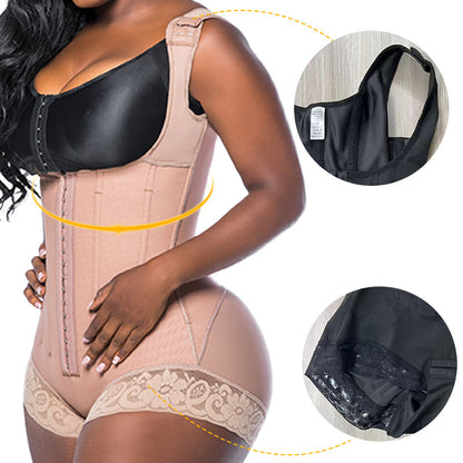 Corset-style figure-hugging pants