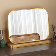 Small Gold Vertical Square