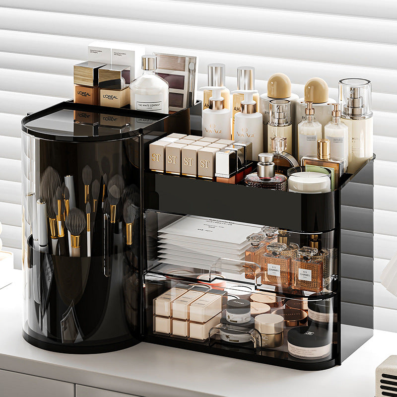 Cosmetic Organizer Storage Box with Lid