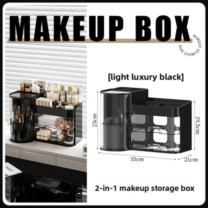 Cosmetic Organizer Storage Box with Lid