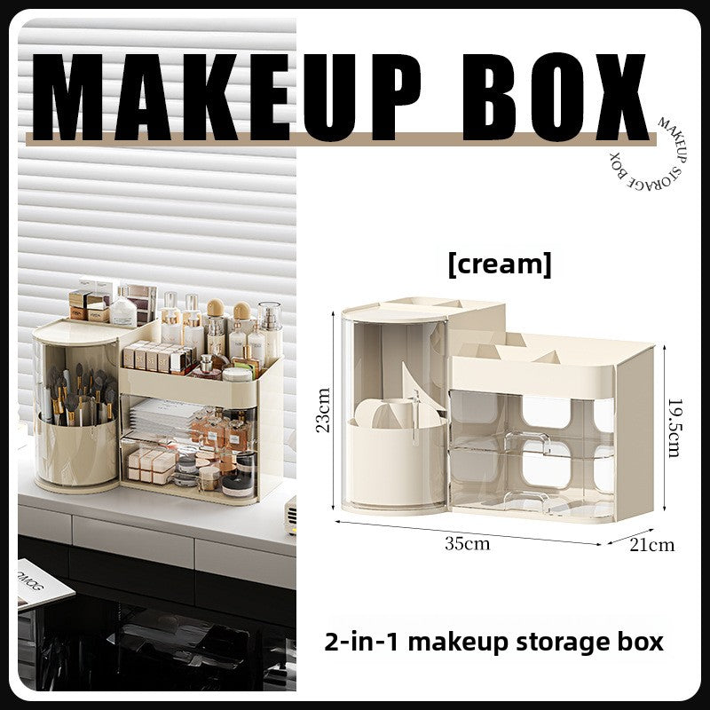 Cosmetic Organizer Storage Box with Lid