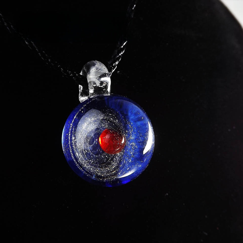 Cosmic Glass Pendant Necklace
