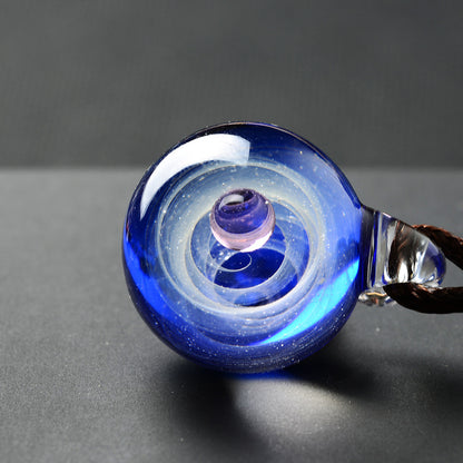 Cosmic Glass Pendant Necklace