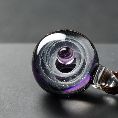 Cosmic Glass Pendant Necklace