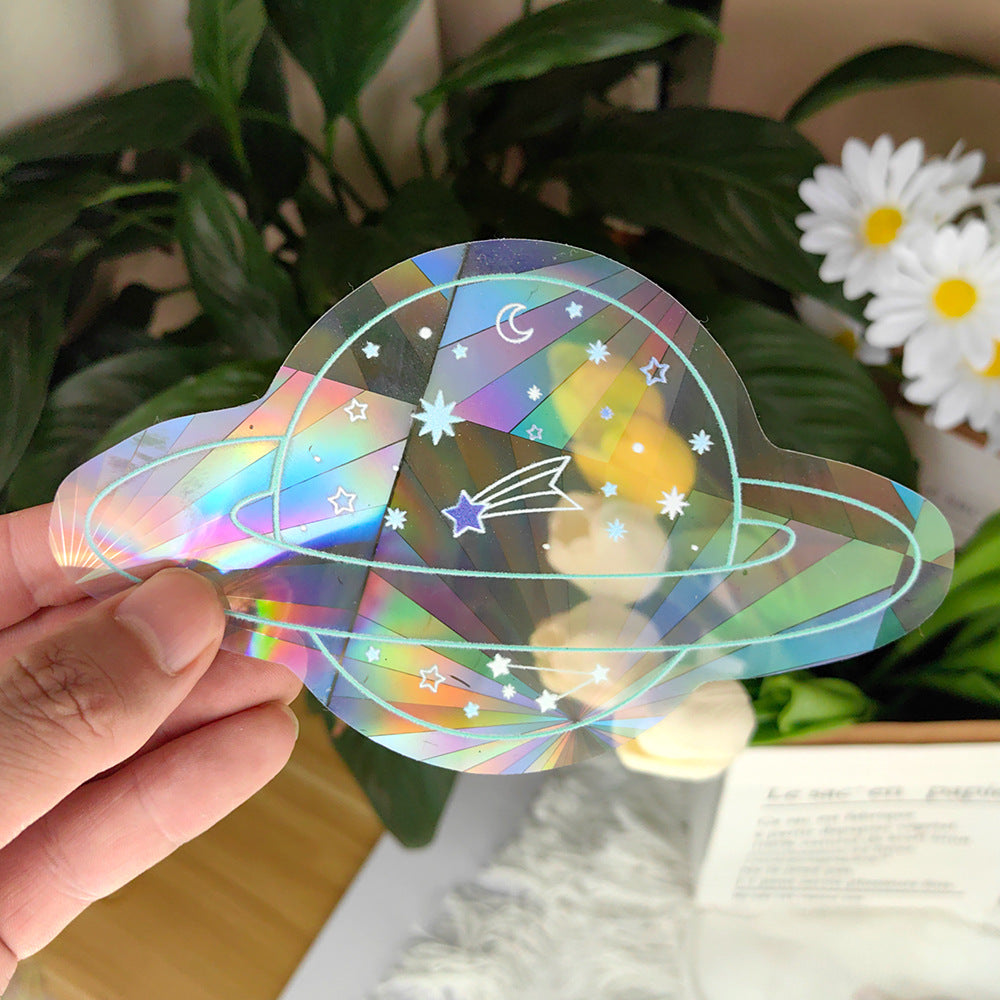 Cosmic Rainbow Prism Window Sticker
