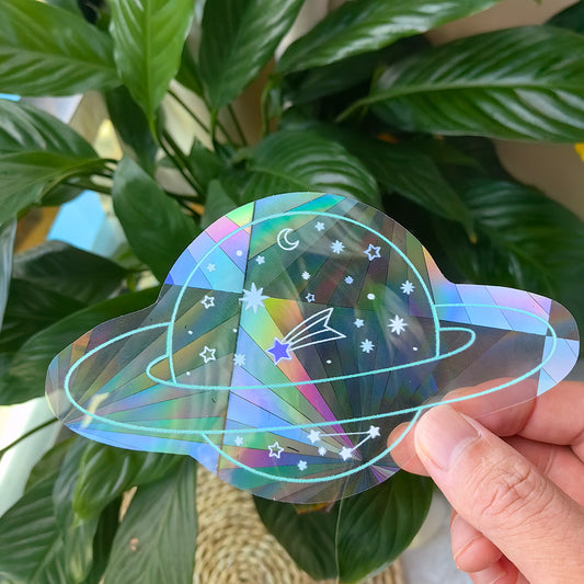 Cosmic Rainbow Prism Window Sticker