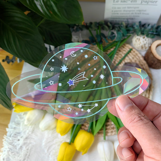 Cosmic Rainbow Prism Window Sticker